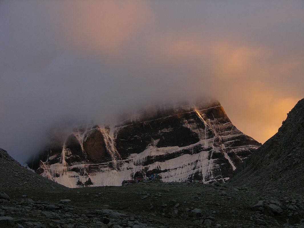 Tibet Kailash 08 Kora 27 North Face Sunset